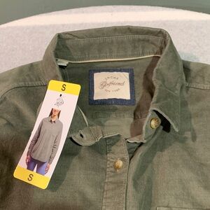 JACHS Girlfriend Sage Green Casual Shirt